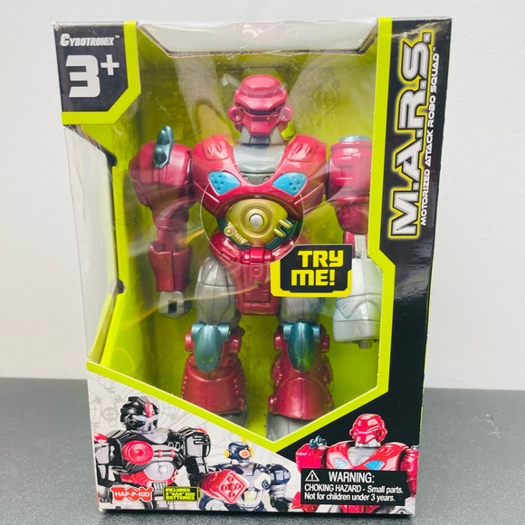 M.A.R.S. Motorized 7" Cybotronix Attack Robo Squad ~ Red Revo Robot (#8831) - Picture 4 of 10